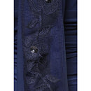 SL FASHIONS WOMEN' S.L. FASHIONS LONG RUCHED WAIST REG PLUS PETITE 10P - NAVY - Brand New