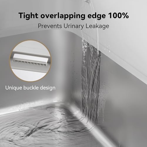 FLARUZIY STAINLESS STEEL LITTER BOX WITH LID XL EXTRA LARGE CAT LITTER BOX - Like New