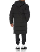 AMAZON ESSENTIALS MENS HOODED LONG PUFFER COAT - SIZE 6X-LARGE - BLACK - Like New