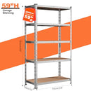 SAMRELAX 5 Tier Storage Shelves, 2 pcs Adjustable & Detachable B0FKTGR3VK White - Brand New