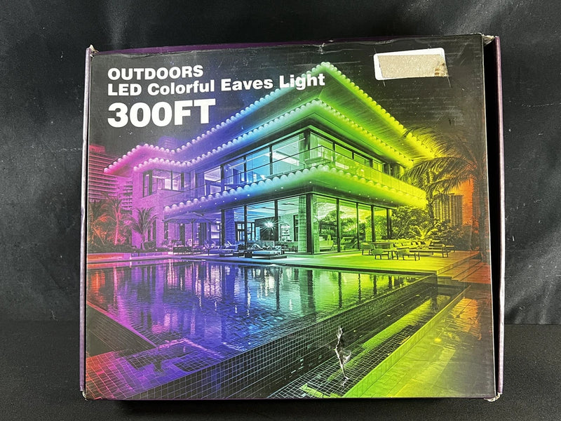 LETIANPAI 300FT PERMANENT OUTDOOR COLORFUL RGB EAVES LIGHTS - Like New