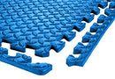 SIVAN HEALTH AND FITNESS PUZZLE EXERCISE MAT EVA INTERLOCKING TILES - BLUE - Like New
