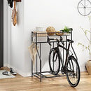 Petiture 3 Bicycle racks with storage, garage storage management, metal (Black) - Like New