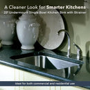 Houzer MS-2309-1 Medallion 23 Inch Classic Series Undermount Kitchen Sink - Brand New