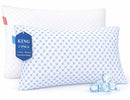 Nestl King Size Cool Gel Luxury Shredded Memory Foam Pillows 2 - Scratch & Dent