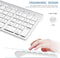 FENIFOX Wireless Keyboard and Mouse - White Silver Like New