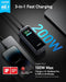 ANKER PRIME POWER BANK 20,000MAH CHARGER 200W OUTPUT A1336 - BLACK - Like New