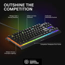 STEELSERIES APEX 3 TKL RGB GAMING KEYBOARD – TENKEYLESS COMPACT FACTOR - BLACK - Like New