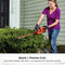 BLACK DECKER BEYOND BY BLACK+DECKER 20V MAX HEDGE TRIMMER KIT 18-INCH ORANGE - Like New
