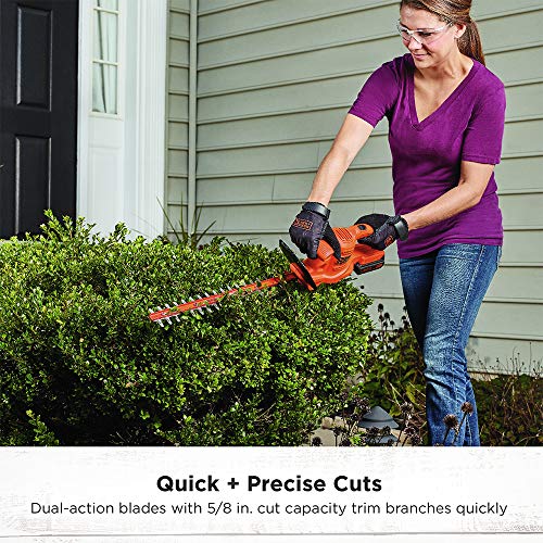 BLACK DECKER BEYOND BY BLACK+DECKER 20V MAX HEDGE TRIMMER KIT 18-INCH ORANGE - Like New