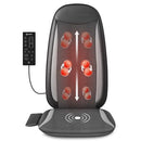 COMFIER SHIATSU BACK MASSAGER WITH HEAT MASSAGE CHAIR PAD CF-2208 - BLACK/GREY - Like New