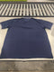 TIGER WOLF 3 BUTTON POLO SHIRT - SIZE: MEN L - NAVY WHITE - Brand New