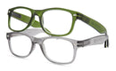 STEVIE BLUELIGHT OPTICAL GLASSES 2 PAIRS LUCENT BLACK & LUCENT GREEN +1.75 - Like New