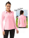 FKEEP WOMEN LONG SLEEVE POLO SHIRT GOLF SPORTSWEAR TENNIS PINK M - Brand New