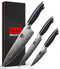 SHAN ZU 3PCS Kitchen Knife Set, 3 piece set in powder steel - Like New