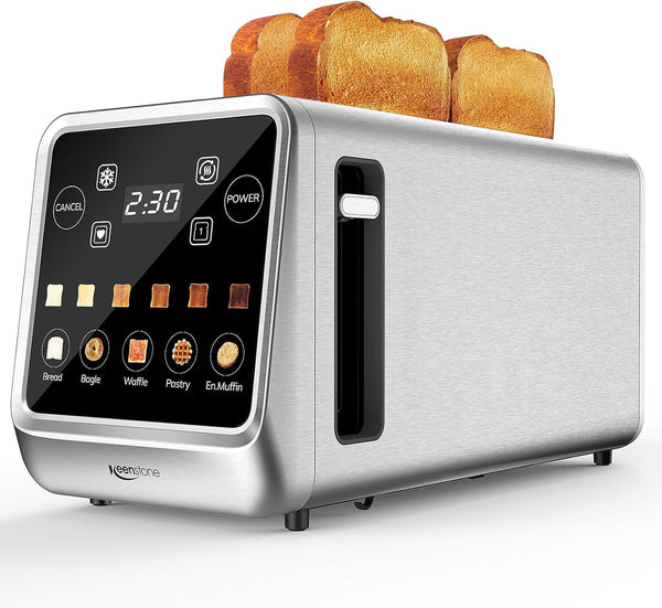 Keenstone Toaster 4 Slice, Digital Smart Toaster, Memory Function, TA7703-UL - Like New