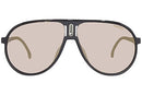 CARRERA UNISEX SUNGLASS CHAMPION65/N PILOT 62MM MATTE BLACK/GRAY GOLD MIRRORED - Like New