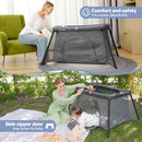 ELEMARA 2 IN 1 BABY TRAVEL CRIB EASY-SET UP PORTABLE CRIB COMFORTABLE MATTRESS - Like New