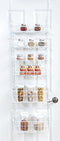 SMART DESIGN OVER THE DOOR ADJUSTABLE PANTRY ORGANIZER RACK METAL - WHITE - Like New