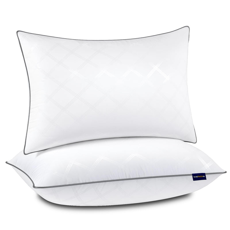 No Specifications WL-PL-BS007-S2 2 Pack Queen Pillows Set, White - Like New