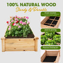 IDZO RAISED GARDEN BED DURABLE GARDEN BOX 96 INCHES RAISED GARDEN BED - NATURAL - Like New