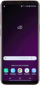 For Parts: SAMSUNG GALAXY S9 64GB VERIZON SM-G960U - PURPLE - CRACKED SCREEN/LCD