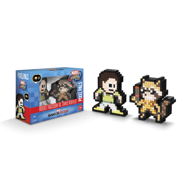 PDP PIXEL PALS ROCKET RACCOON VS. CHRIS REDFIELD (MARVEL VS CAPCOM) - MULTICOLOR - Brand New