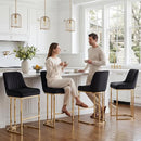 CIMOTA Bar Stools Set of 2 Weekender Chairs, 26 Inch B0C53G89GX - Black/Gold - Like New