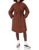 Amazon Essentials AEWP30272F23 Women's Oversized Quilted Coat, M, Deep Brown - Like New