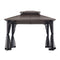 Sunjoy Hardtop Gazebo 10x12ft. Outdoor Steel Frame with Ceiling - Scratch & Dent
