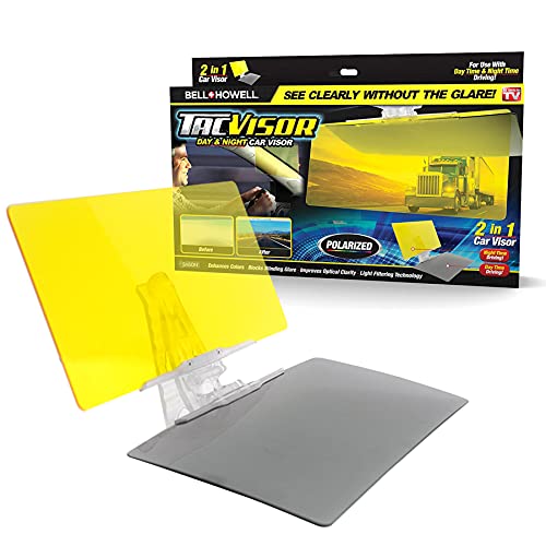 Bell Howell Tacvisor Day Night Polarized Sun Visor Anti-Glare - Scratch & Dent