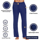 BLUE ICE GALAXY BY HARVIC MEN'S STRETCH LOUNGE PANTS - SIZE: MEN M - NAVY - Brand New