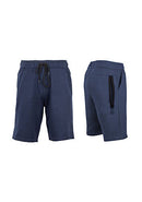 BLU ROCK ROCK WOMENS LOOSE FIT TECH FLEECE PERFORMANCE SHORTS - SIZE L - NAVY - Like New