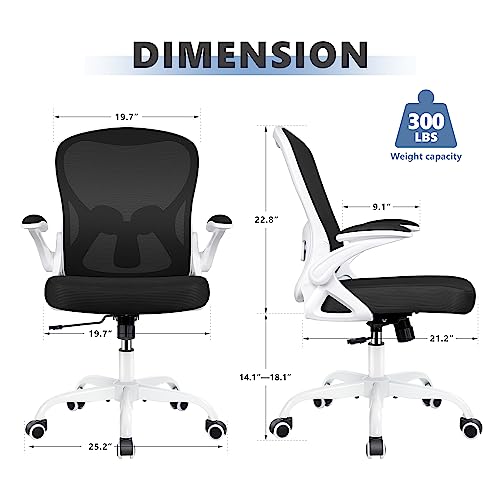 WINRISE OFFICE CHAIR DESK CHAIR ERGONOMIC MESH COMPUTER CHAIR WR935 - WHITE - Like New