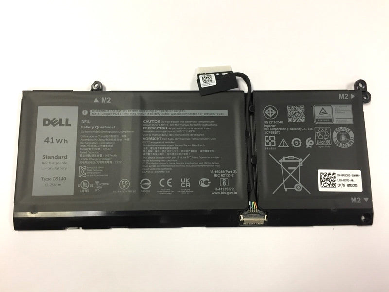 DELL 41Wh 3467mAh BATTERY REPLACEMENT MGCM5 - G91J0 Like New