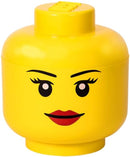 LEGO Girl Storage Head, Yellow - Brand New