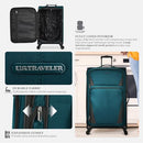 US Traveler Aviron Bay Expandable Softside Luggage 22" US08125N23 - Navy - Like New