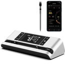DEWJOM WIRELESS SMART MEAT THERMOMETER WITH DUAL-SENSOR PROBE 500FT - SILVER - Like New