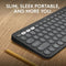 LOGITECH PEBBLE KEYBOARD 2 K380S MULTI-DEVICE BLUETOOTH, CUSTOMIZABLE - GRAPHITE - Like New