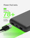 BELKIN BPB012 PORTABLE CHARGER USB-C POWER BANK 20,000MAH 2 USB-A PORTS - BLACK - Like New