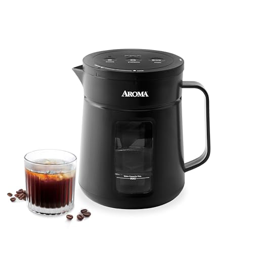 AROMA 5-MINUTE INSTANT COLD BREW COFFEE MAKER ACM-210B - BLACK - Like New