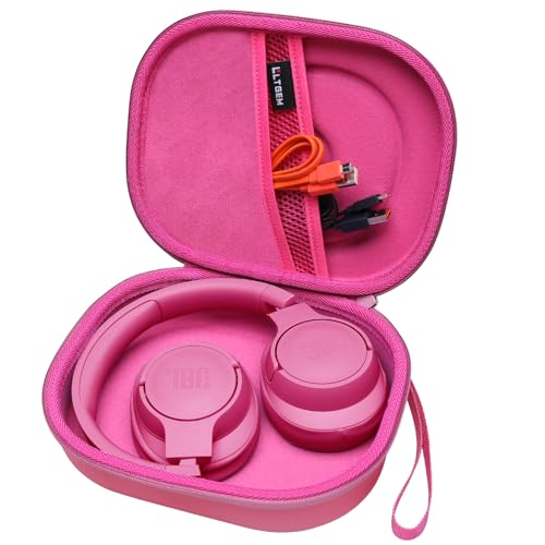 L LTGEM LTGEM EVA HARD CASE INDIA WIRELESS HEADPHONE ROSE RED - Like New