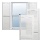 Builders Edge Open Louver Vinyl Shutters B000CSND1I - Black - Like New