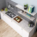 ZIBRWUON Glossy Marble Contact Paper Grey-White Peel and Stick Wallpaper - Brand New