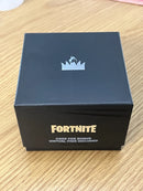 TIMEX FORTNITE QUARTZ ANALOG 40MM DATE BLACK DIAL SILVER CASE FABRIC STRAP BOX - Like New