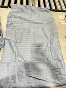 BIBB HOME® DAMASK STRIPE 4-PIECE BLUE COTTON KING SHEET SET - LIGHT BLUE - Like New