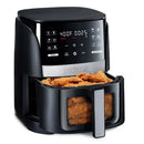 GOURMIA 6-QT DIGITAL WINDOW AIR FRYER WITH 12 PRESETS - BLACK/STAINLESS STEEL - Like New
