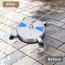 Vivapower 15" Pressure Washer Surface Cleaner for Driveway, Concrete - Silver - Like New