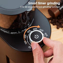 SOWTECH CONICAL BURR COFFEE GRINDER ELECTRIC MILL grain size timer 800W - BLACK - Like New