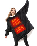 VENUSTAS HEATED BLANKET HOODIE BATTERY PACK UNISEX OVERSIZED 2169 - BLACK - Like New